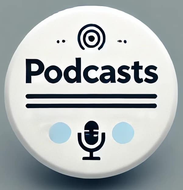Podcast icon indicating podcast episodes and shows